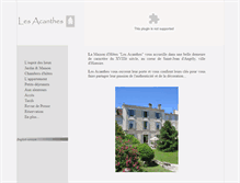 Tablet Screenshot of les-acanthes.com